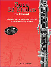 NEW ROSE 32 ETUDES FOR CLARINET P.O.P. cover
